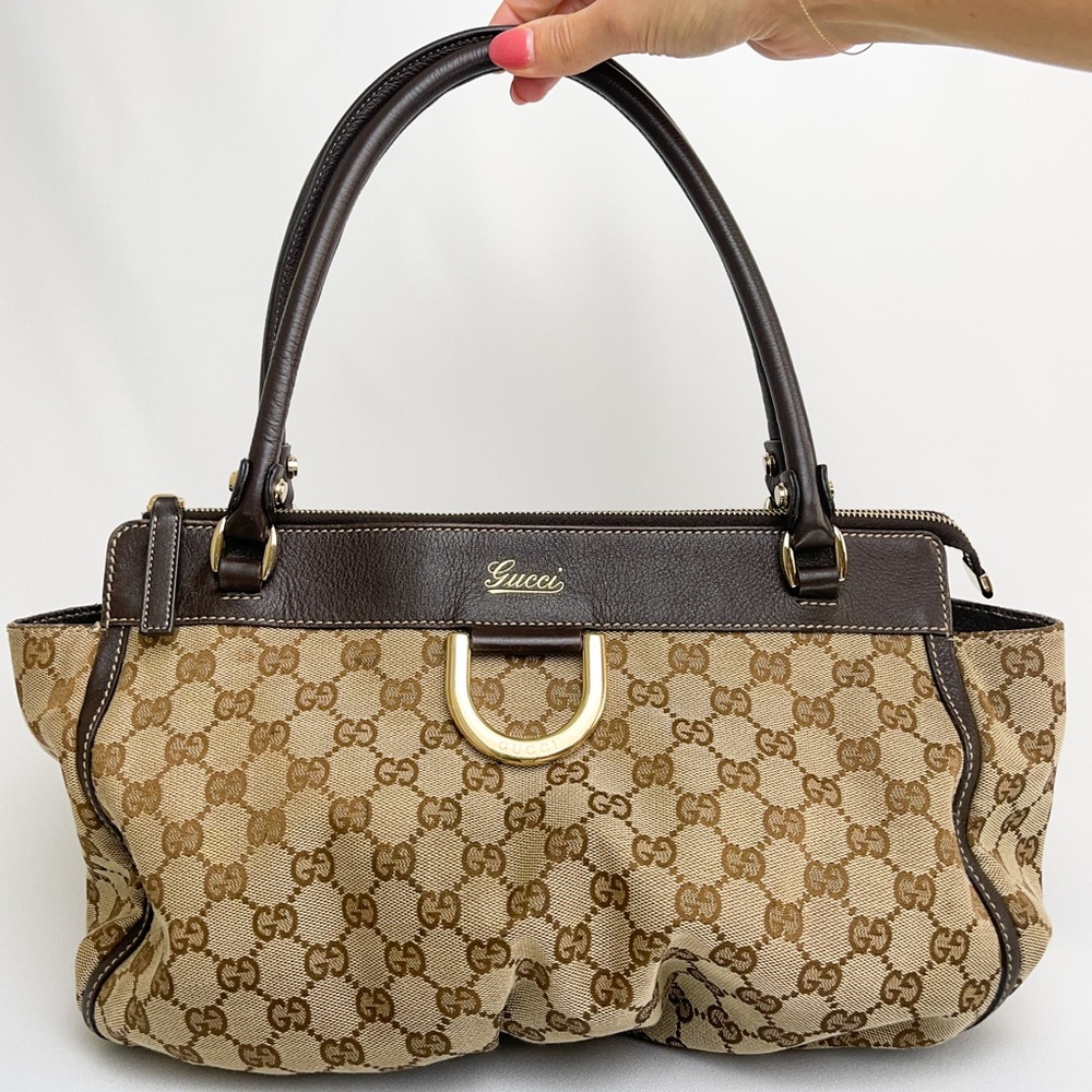❌SOLD❌ Gucci GG Canvas D-Ring Shoulder Bag